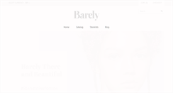 Desktop Screenshot of barelycosmetics.com